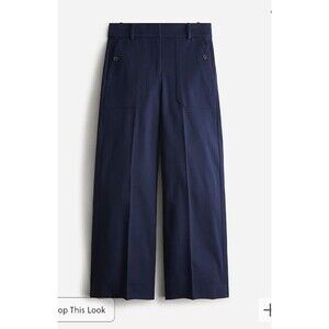 NWT J Crew Sydney wide-leg pant in bi-stretch cotton blend Size 6T $98